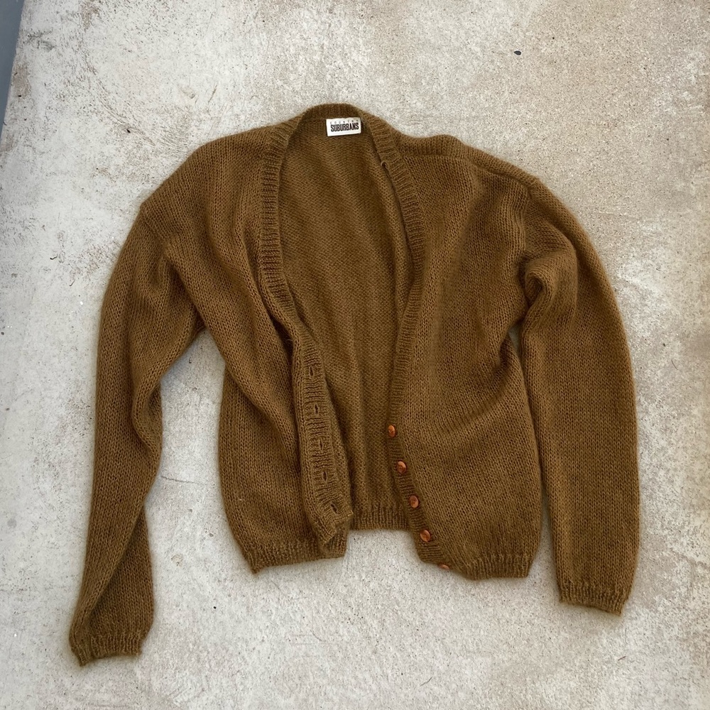 Brown vintage sweater cardigan